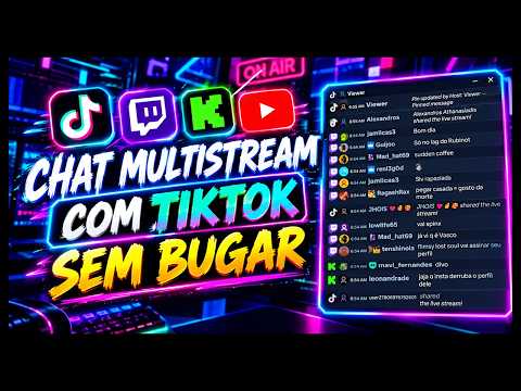 ✅Como colocar o Chat do TIKTOK no OBS com outros CHATS MULTISTREAM juntos (SEM O TIKFINITY)