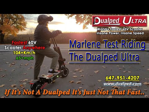 Marlene Test Riding The Dualped Ultra...