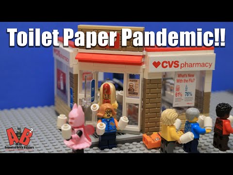 The CVS Receipt has the Coronavirus Toilet Paper Pandemic covered | LEGO Stop Motion