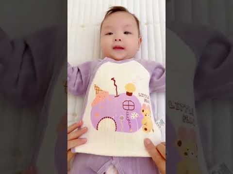 🥰The fleece fabric😘 inside and outside 😍is very comfortable #mother #baby #babyclothes