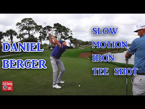 Daniel Berger 120fps Slow Motion Dtl Iron Tee Shot Golf