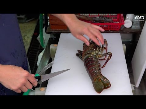 Lobster Sashimi - Street Food in Japan - UCu9g5OmzcCpcJnmSYyHnIVw