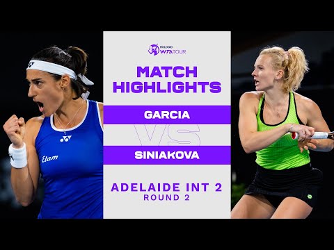 Caroline Garcia vs. Katerina Siniakova | 2023 Adelaide International 2 | WTA Match Highlights