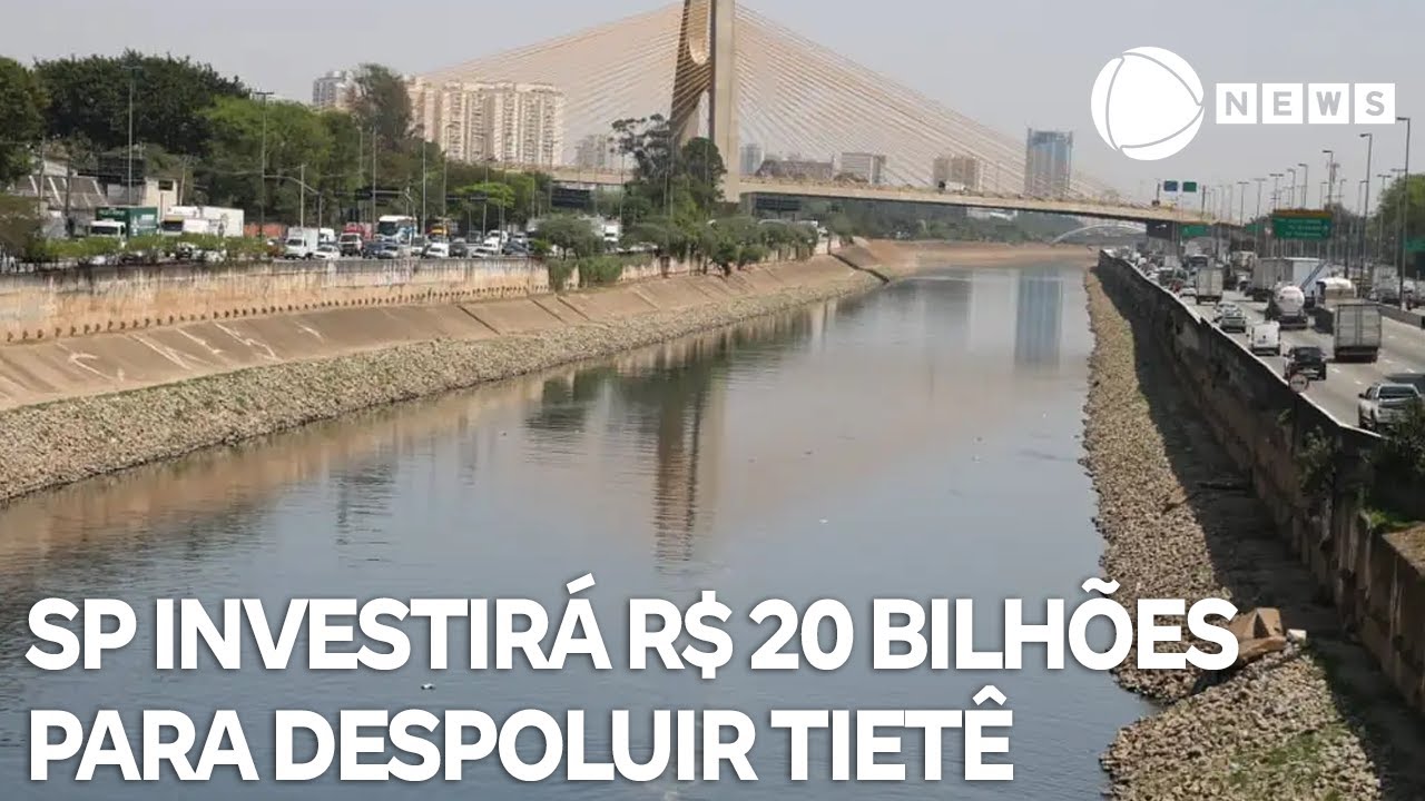 Rio Tietê terá investimento de R$ 20 bilhões para despoluição