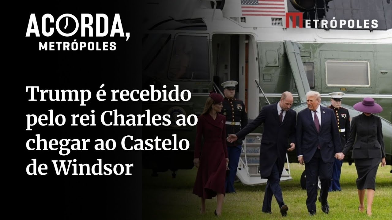 Trump se encontra com rei Charles III na Inglaterra para negociações comerciais