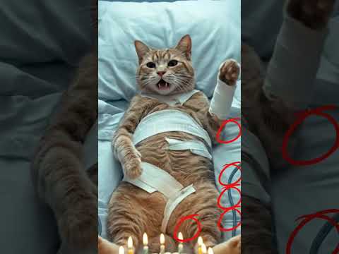 #happybirthday #funny #kitten #animalintelligence #kucing #cute #cat #cake #aicats #shorts #short #o