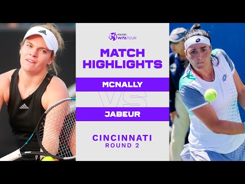 Catherine McNally vs. Ons Jabeur | 2022 Cincinnati Round 2 | WTA Match Highlights