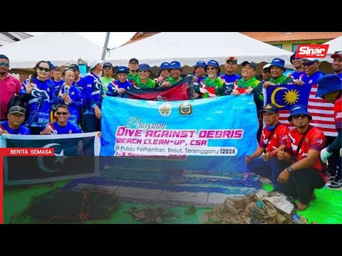 30.7 kg sampah dasar laut di kutip di Pulau Perhentian