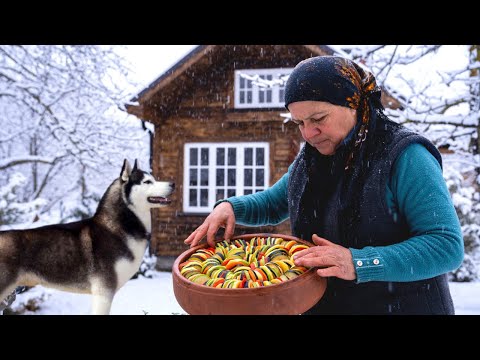 Making Ratatouille with Lamb Ribs, Outdoor Cooking