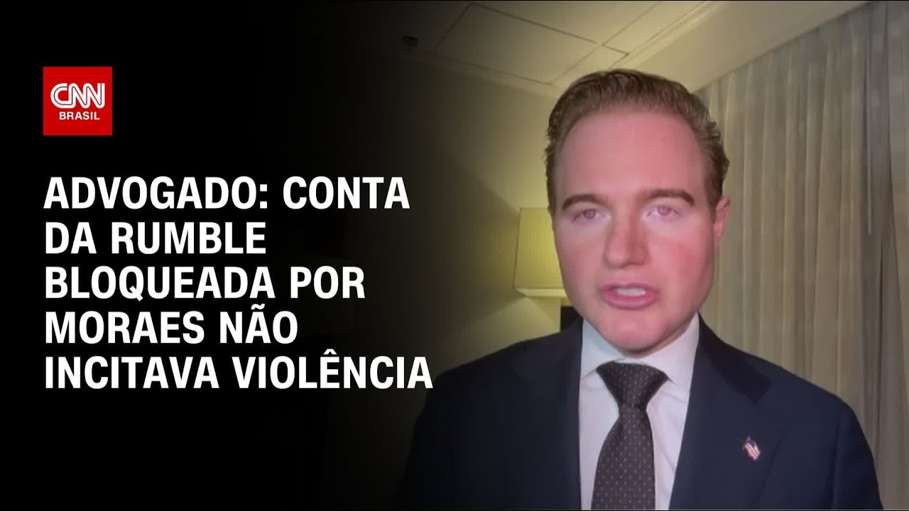 Conta na Rumble bloqueada por Moraes não incitava violência diz advogado | LIVE CNN