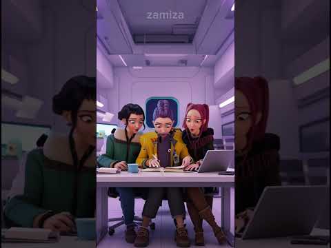 Huntrix reviews his script before the shoot #demonhunters #kpop #rumi #zoey #mira  #script