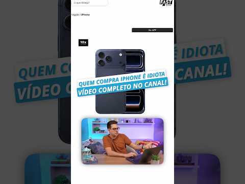 Quem compra iPhone é IDIOTA?!🤔👀#Apple #iPhone #Tecnologia