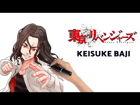Drawing Baji from Tokyo Revengers step by step! The evil Baji from Tokyo Revengers