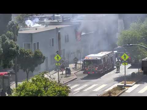 Blazing Inferno Right Now on Monterey St. in Sunnyside District of San Francisco