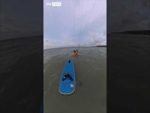 Olympic kitesurfer rescues drowning woman in Brazil