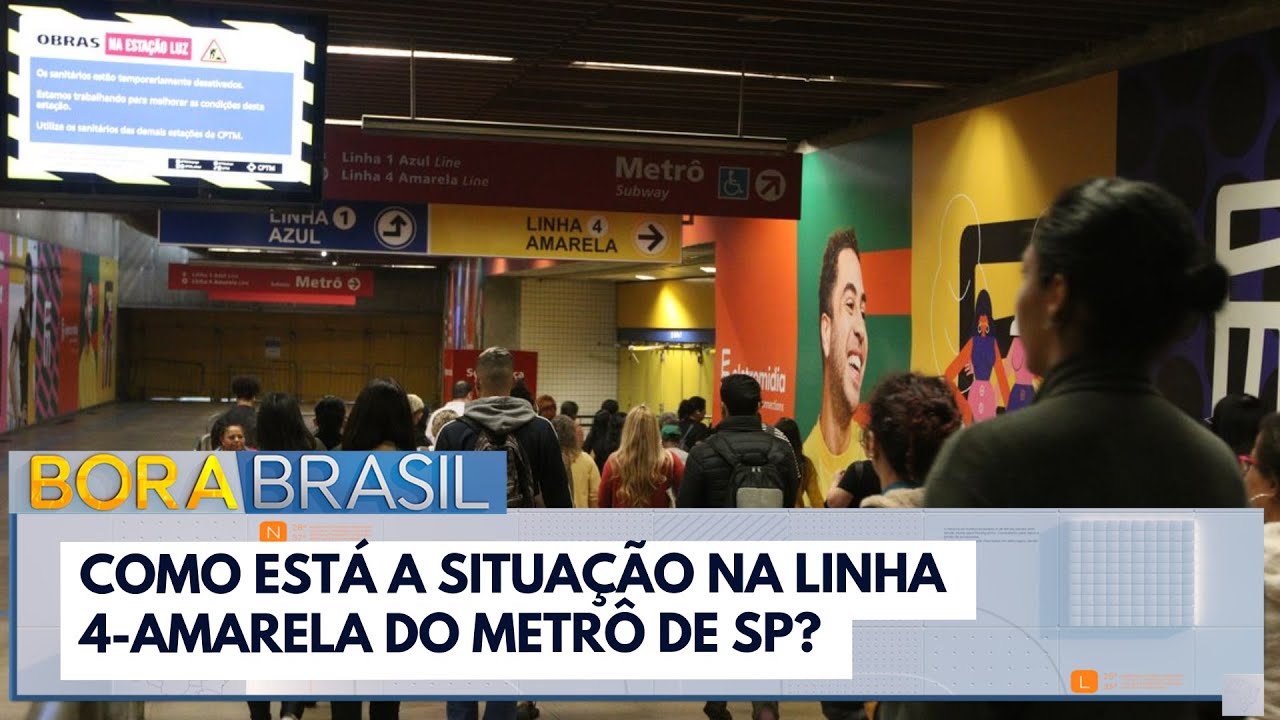 Como está a situação na Linha 4-Amarela do Metro de SP?