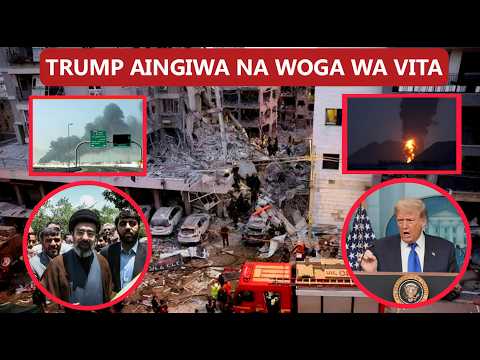 TRUMP APATA WASIWASI MKUBWA WA VITA NA IRAN APANGA KUIMALIZA MUDA WOWOTE NA ISRAEL YAZIDI KUPIGIKA