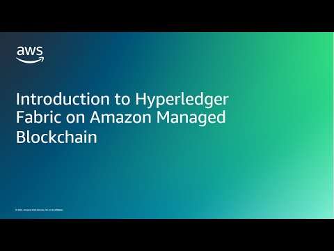 Introduction to Hyperledger Fabric on Amazon Managed Blockchain | Amazon Web Services