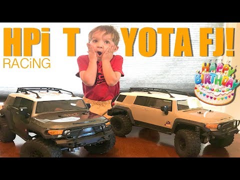 RC ADVENTURES - NEW TRUCKS! MAURiCE & DAD UNBOX 2, HPI Venture Toyota FJ Cruisers  #ProudParenting - UCxcjVHL-2o3D6Q9esu05a1Q