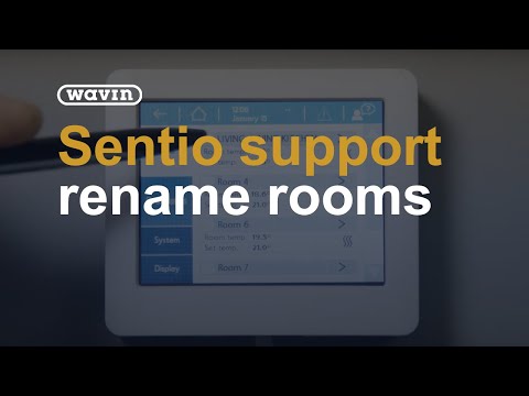 Sentio Support - how to rename rooms