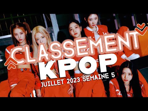 Vidéo CLASSEMENT KPOP DES ABONNÉS  JUILLET 2023 Semaine 5