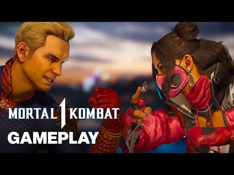 Mortal Kombat 1 - Homelander vs Mileena High Level Gameplay