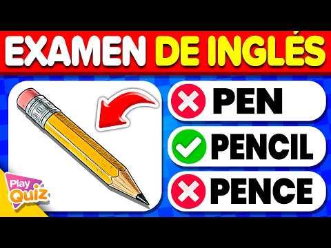 ¿PUEDES NOMBRAR ESTOS 50 OBJETOS? ✏️ Examen de Inglés Básico 🇺🇸 | Play Quiz Trivia