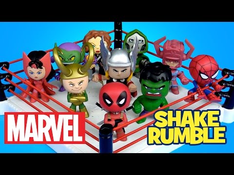 MARVEL Superheroes Shake Rumble with Deadpool, Thor, Spiderman Toys MARVEL Mystery Minis by KidCity - UCCXyLN2CaDUyuEulSCvqb2w