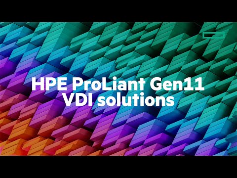 Power new ways of working with HPE ProLiant for VDI