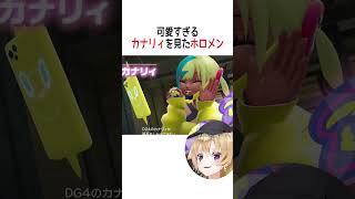 可愛すぎるカナリィを見たホロメン【ホロライブ切り抜き/Hololive】#vtuber #shorts #戌神ころね #桃鈴ねね #尾丸ポル
