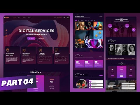 Responsive Professional Animated Digital Service Website| Part 4