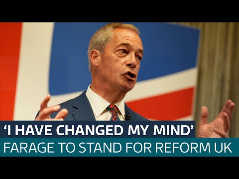 Nigel Farage to replace Richard Tice as Reform UK leader ahead of General Election | ITV News