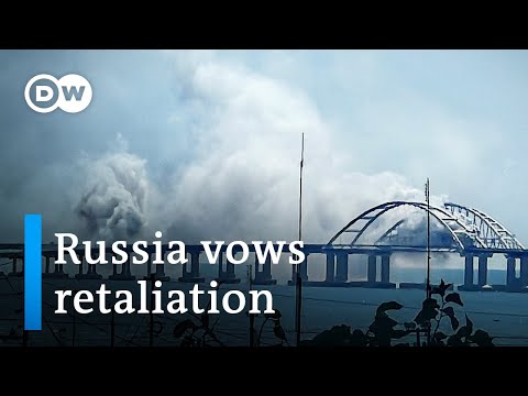 Russia says it repelled a Ukrainian attack on its bridge to Crimea | DW News