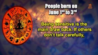 Basic Characteristics of people born between June 1st to June 3rd