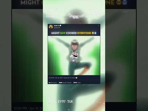 EVERYONE COOKED BY MIGHT GUY 🤯🥶