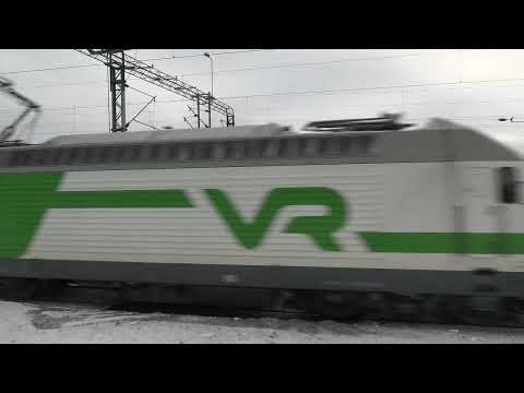 VR T 52658 passed LAPPEENRANTA LAITURIPOLKU ITÄ level crossing @ Lappeenranta, Finland