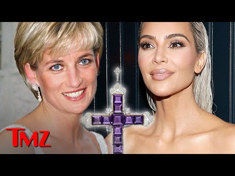 Kim Kardashian Buys Iconic Princess Diana Diamond Cross Necklace