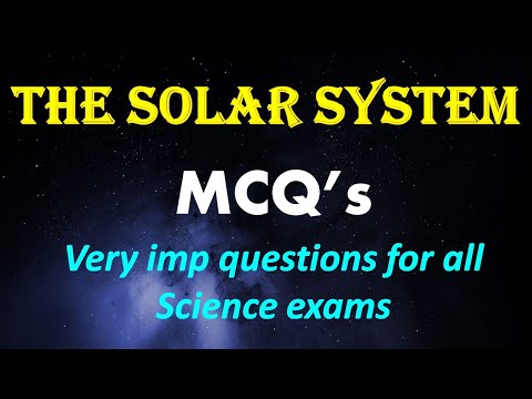 The Solar System  | Class - 4 Science |  Lesson Exercises | Multiple Choice Questions