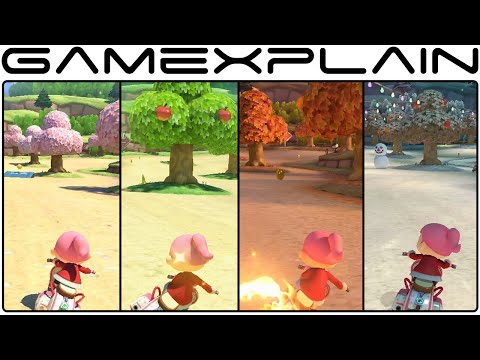 All 4 Seasons in Animal Crossing Track - Mario Kart 8 (Full Race - 60fps) - UCfAPTv1LgeEWevG8X_6PUOQ