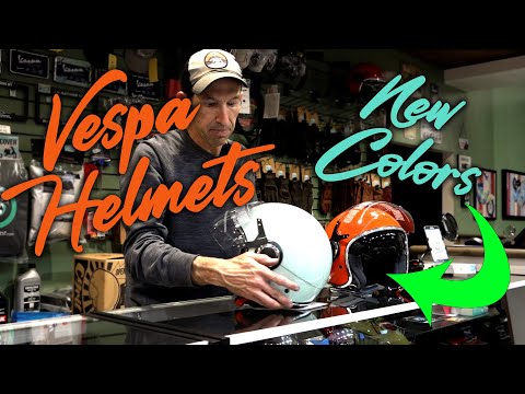 Official Vespa VJ Helmets in New Colors! Available on Scooterwest.com