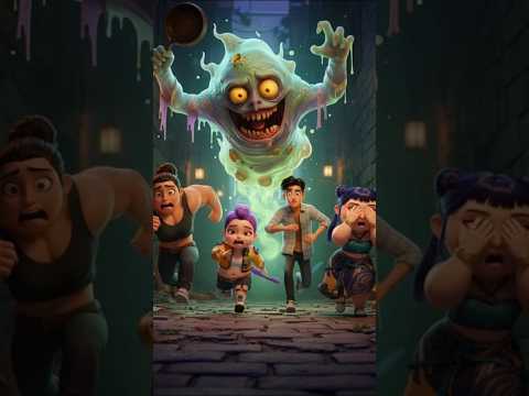 Run for Your Lives! Chased by the World's Ugliest Ghost #kpopdemonhunters #demonhunters #scary