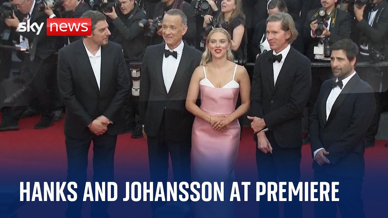 Tom Hanks and Scarlett Johansson take to Cannes red carpet for Asteroid City premiere
