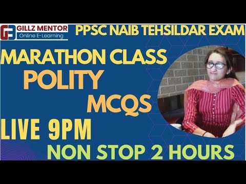 POLITY MCQS  | PPSC NAIB TEHSILDAR EXAM  | MARATHON CLASS | LIVE 9 PM | |