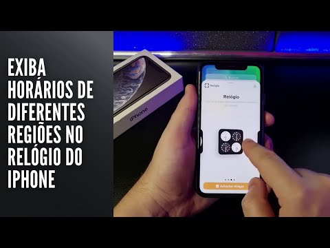 Exiba horários de diferentes regiões no relógio do iPhone