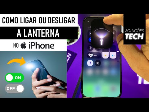Como Ligar ou Desligar a LANTERNA no iPhone