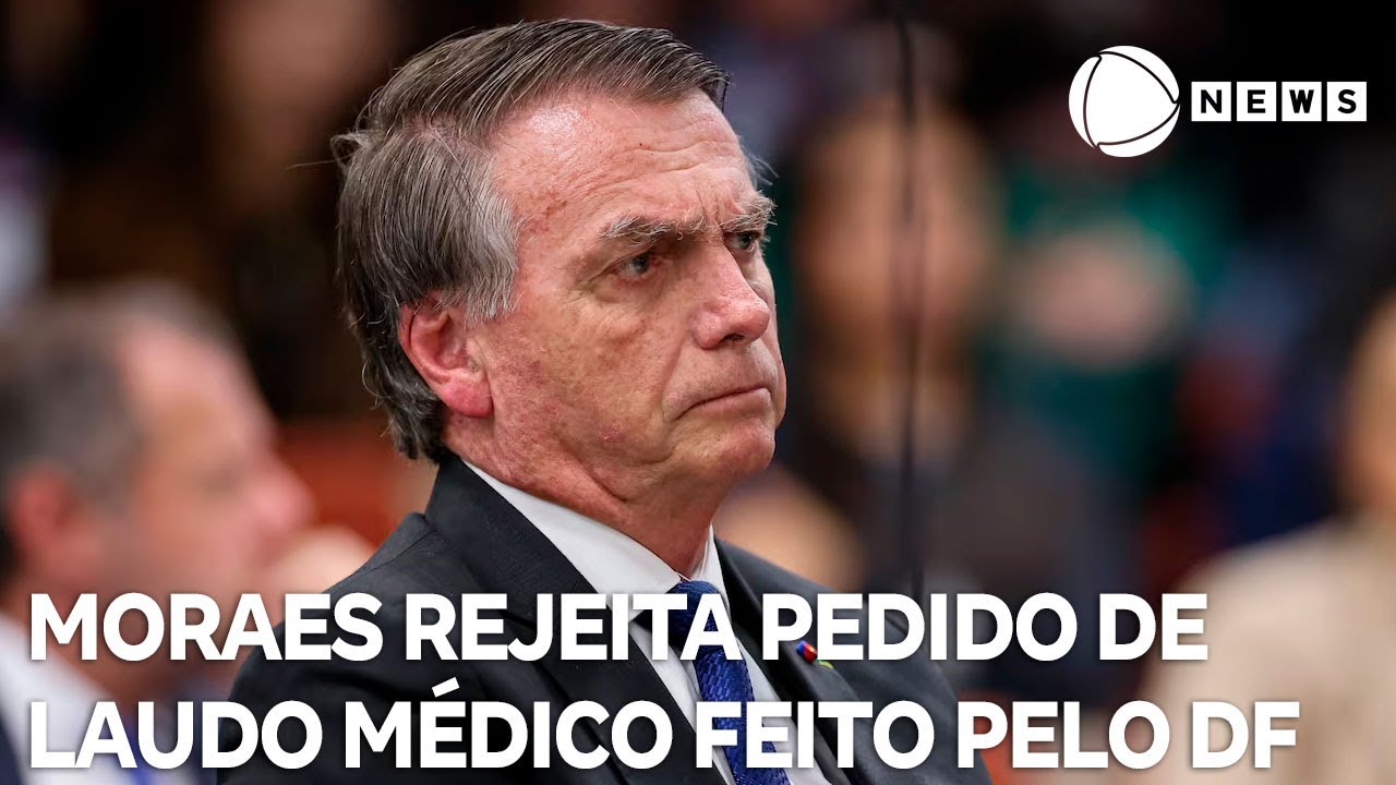 Moraes rejeita pedido de laudo médico feito pelo DF para prisão de Bolsonaro na Papuda TV Online Moraes rejeita pedido de laudo médico feito pelo DF para prisão de Bolsonaro na Papuda