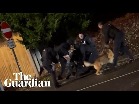 Moment suspect in Huntingdon train attack was arrested