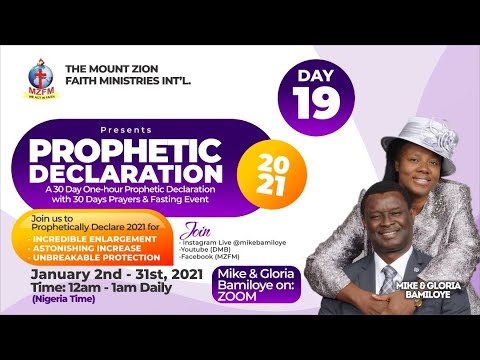 DAY 19  2021 DRAMA MINISTERS PRAYER & FASTING - UNIVERSAL TONGUES OF FIRE (PROPHETIC DECLARATION)