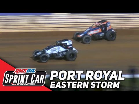 HIGHLIGHTS: USAC AMSOIL National Sprint Cars | Port Royal Speedway | Eastern Storm | June 17, 2023 - dirt track racing video image