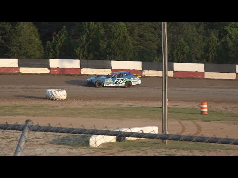 08/17/24 Street Stock in car view of #77 Nelms Racing Feature Race - dirt track racing video image